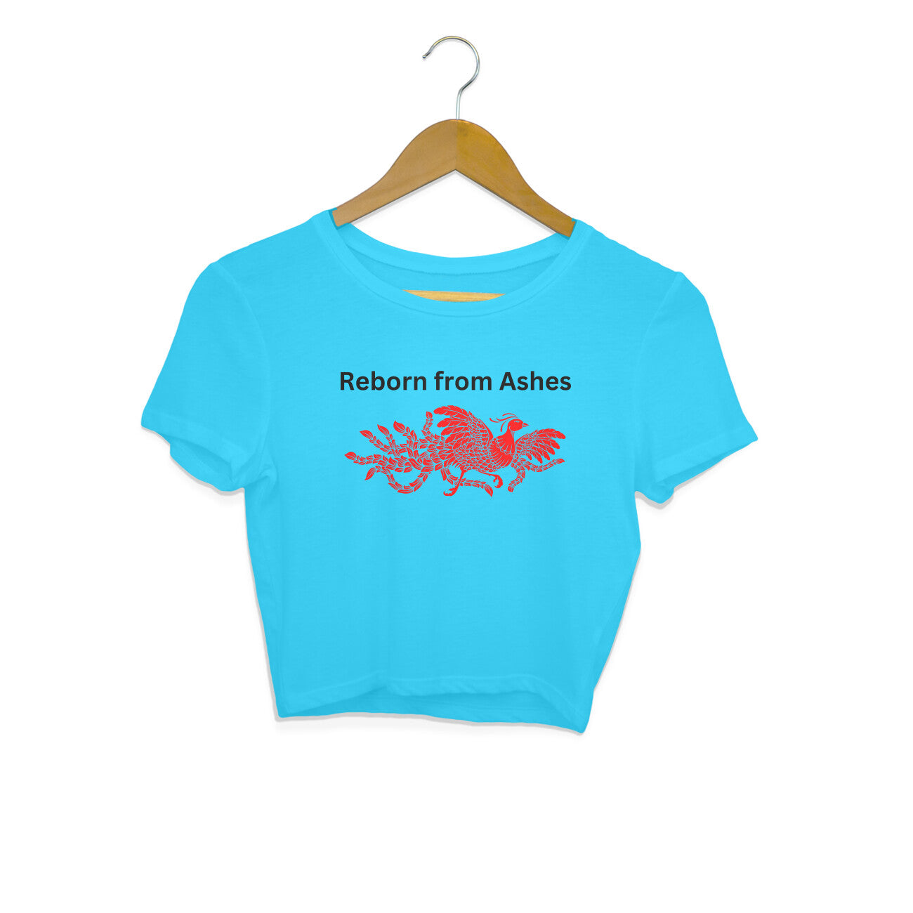 Reborn from Ashes: Phoenix Design Crop Top