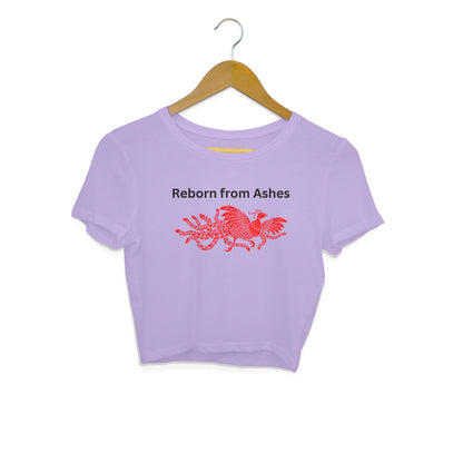 Reborn from Ashes: Phoenix Design Crop Top