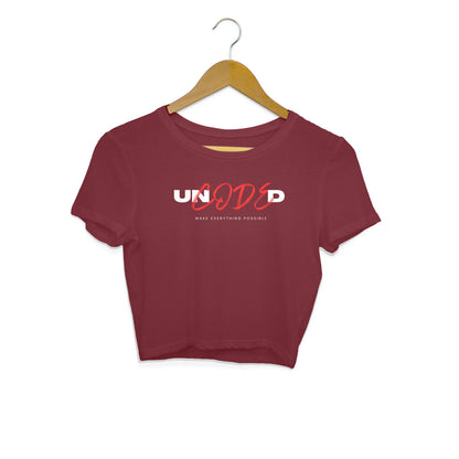 Unlock Possibilities: Uncoded Design Crop Top