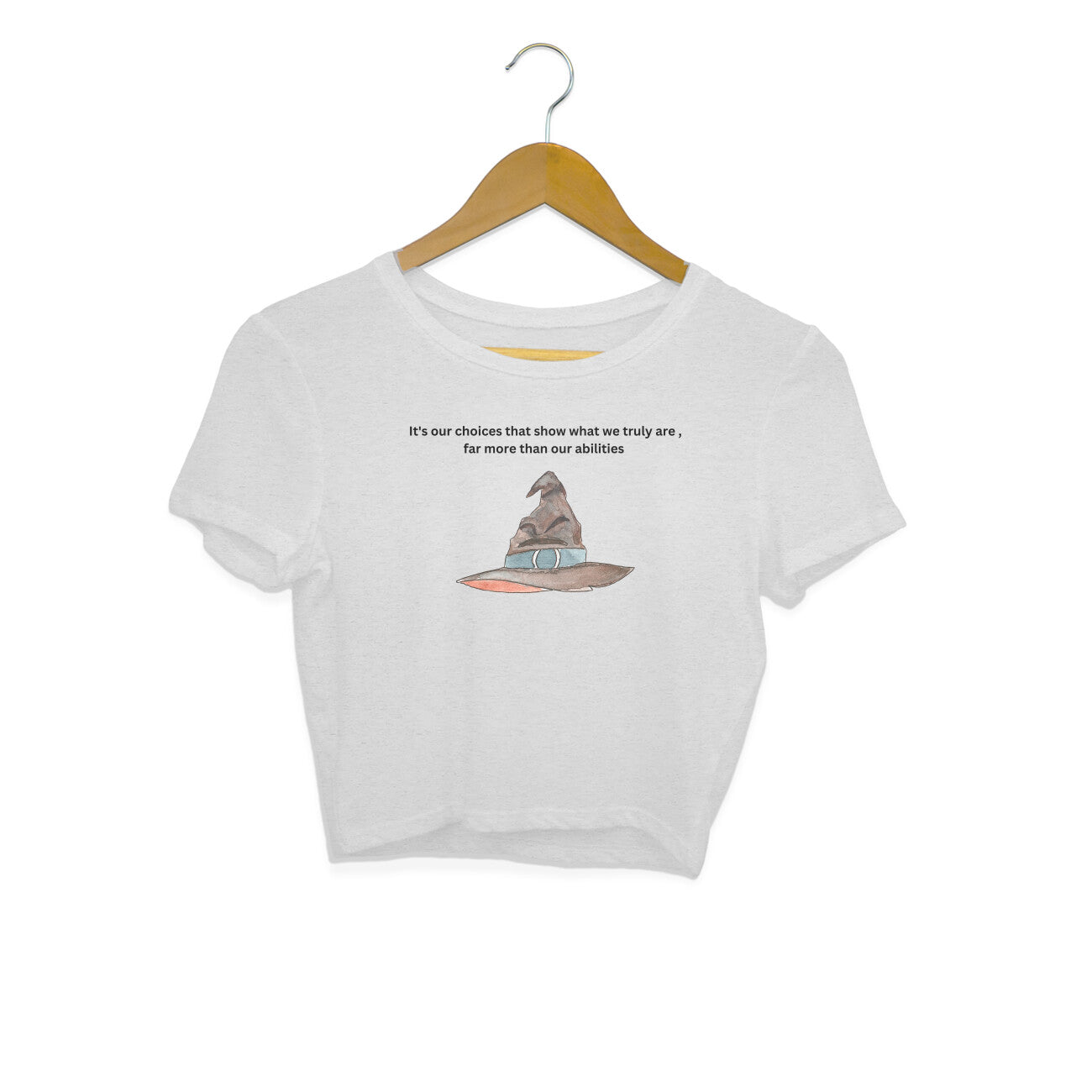 Choices Define Us: Sorting Hat Design Crop Top from Harry Potter