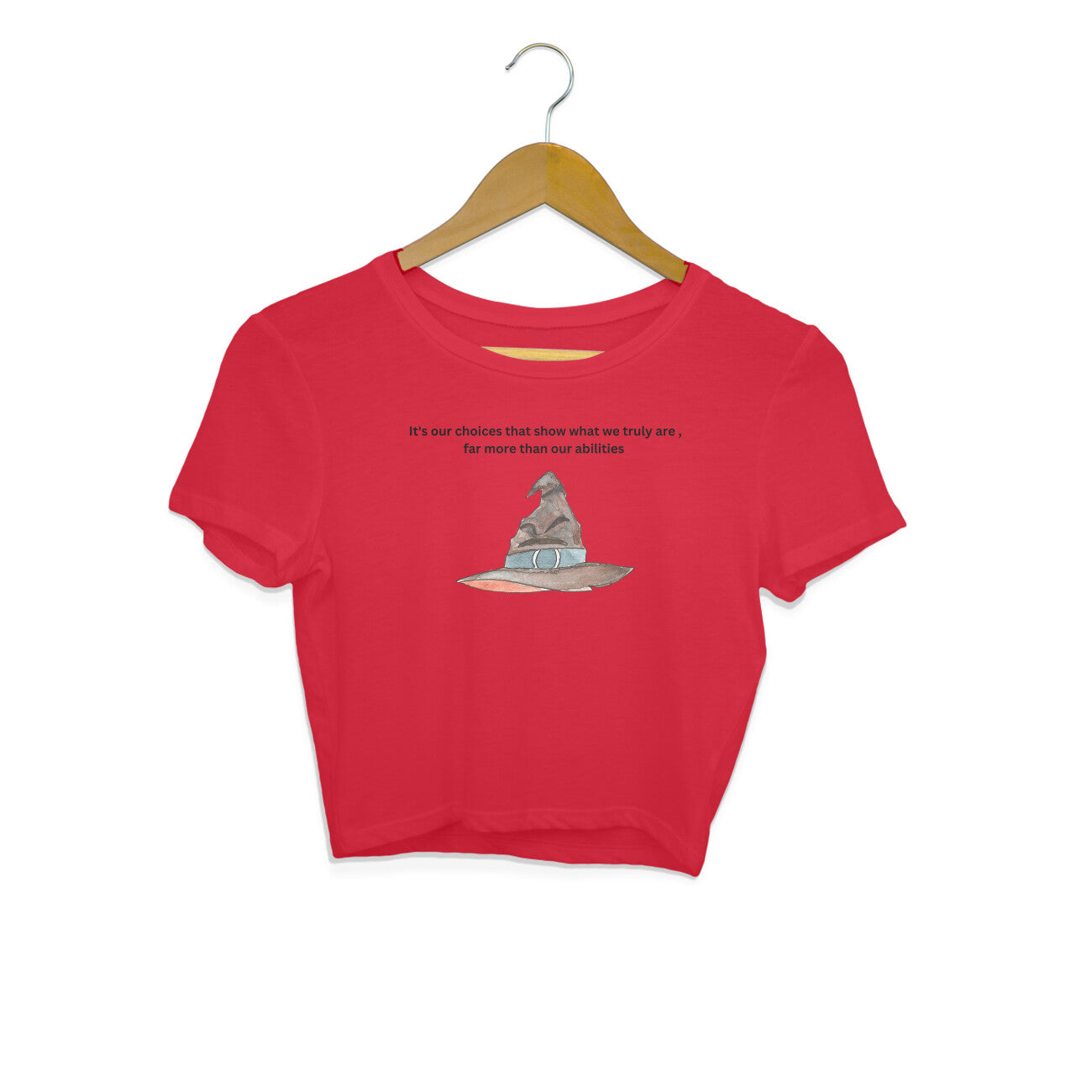 Choices Define Us: Sorting Hat Design Crop Top from Harry Potter