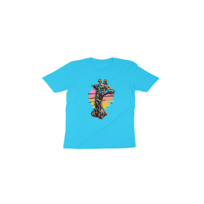 Adorable Giraffe Design: Toddler's Round Neck T-Shirt
