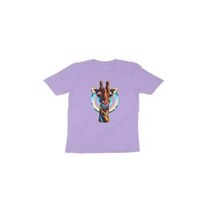 Adorable Giraffe Design: Toddler's Round Neck T-Shirt