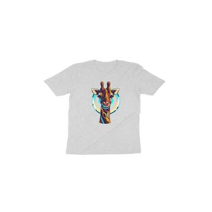 Adorable Giraffe Design: Toddler's Round Neck T-Shirt