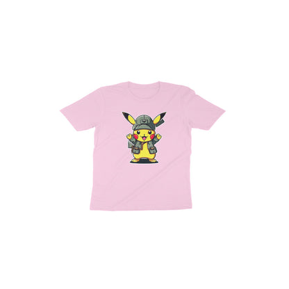 Adorable Pikachu Fun: Toddler's Round Neck T-Shirt - Pokemon Design
