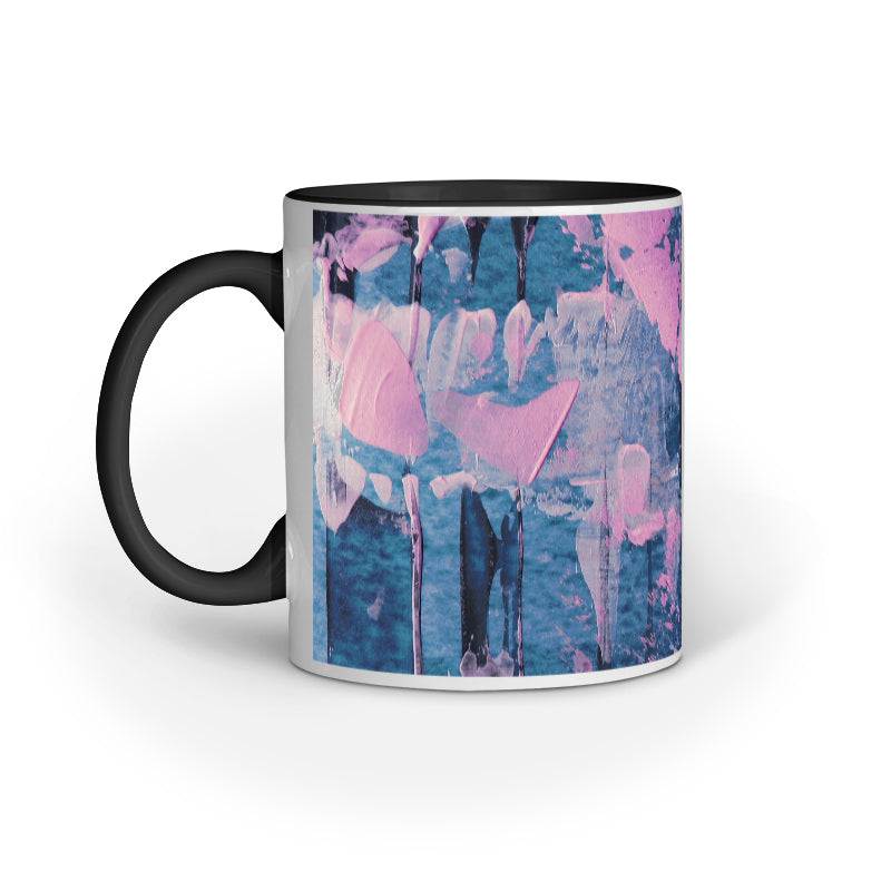 Artistic Brush Strokes: Abstract Design Printed Mugs