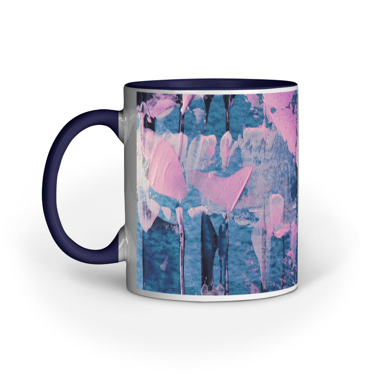 Artistic Brush Strokes: Abstract Design Printed Mugs