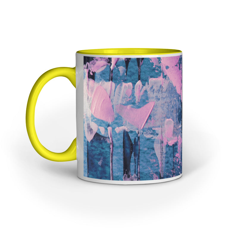Artistic Brush Strokes: Abstract Design Printed Mugs