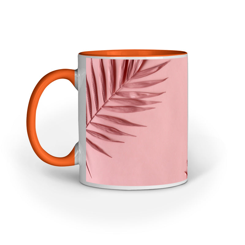 Nature's Charm: Leafy Delight Printed Mugs