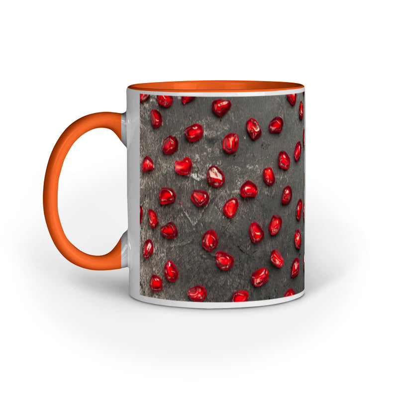 Pomegranate Symphony: Abstract Printed Mugs Collection