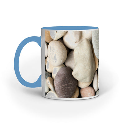 Abstract Rocks Design Printed Mug: Harmonious Colors and Textures