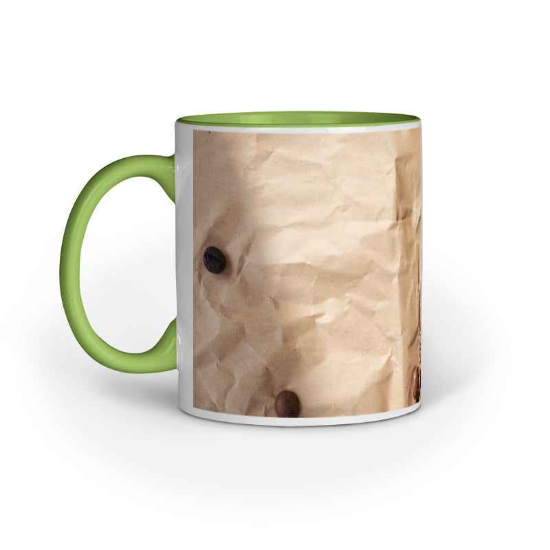 Rich Aroma: Multiple Coffee Beans Design Printed Mug