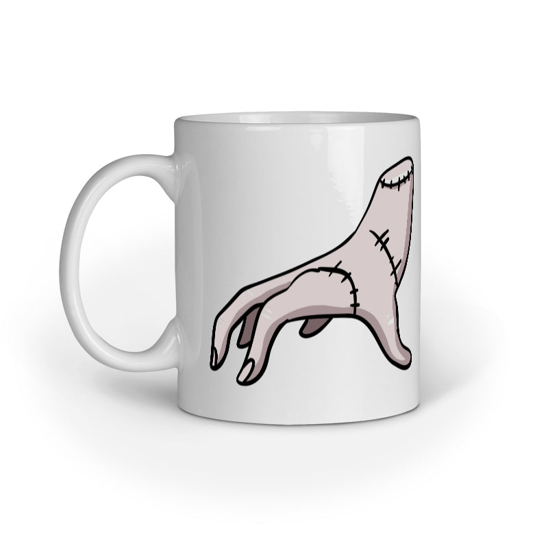 Mysterious Thing Mug: Wednesday's Loyal Companion Printed Design