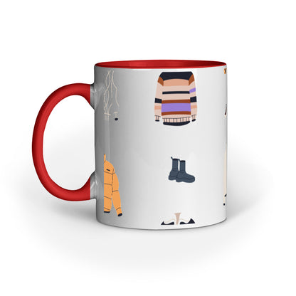Winter Chic Mug: Fashionable Cold-Weather Clothes Design