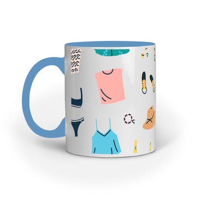 Cozy Comfort Mug: Multiple Comfort Clothes Design