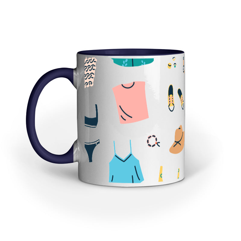 Cozy Comfort Mug: Multiple Comfort Clothes Design