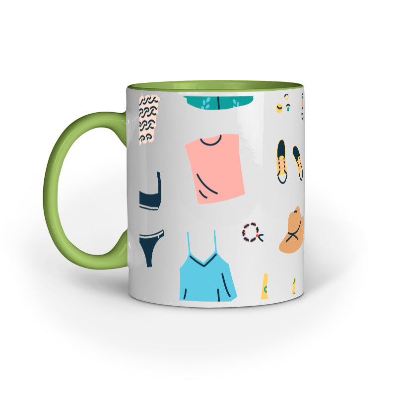 Cozy Comfort Mug: Multiple Comfort Clothes Design