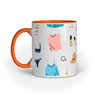 Cozy Comfort Mug: Multiple Comfort Clothes Design
