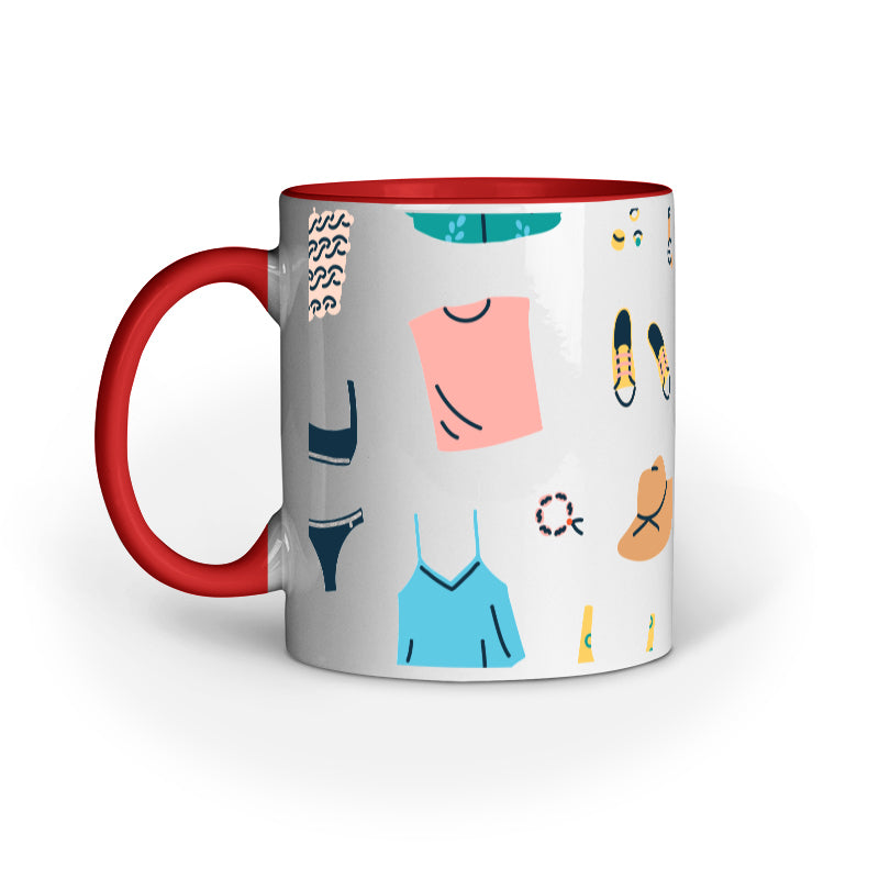 Cozy Comfort Mug: Multiple Comfort Clothes Design