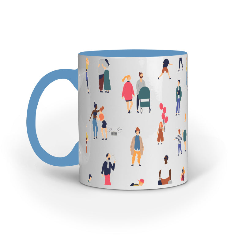 Family Walk Mug: Celebrating Diversity and Unity in Every Step