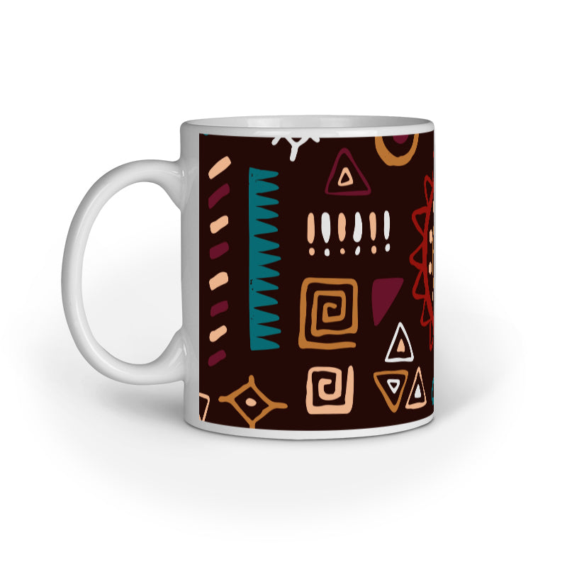 Tribal Motif Mug: Ancient Artistry in Modern Sips