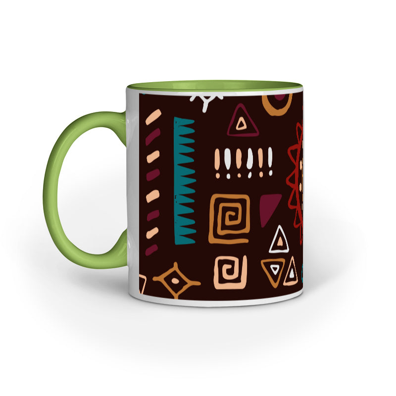 Tribal Motif Mug: Ancient Artistry in Modern Sips
