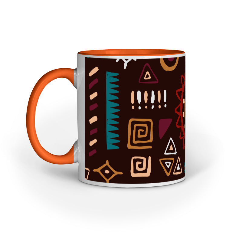 Tribal Motif Mug: Ancient Artistry in Modern Sips