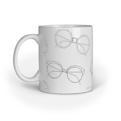 Glasses Galore Design Mug: Sip in Style and Sophistication