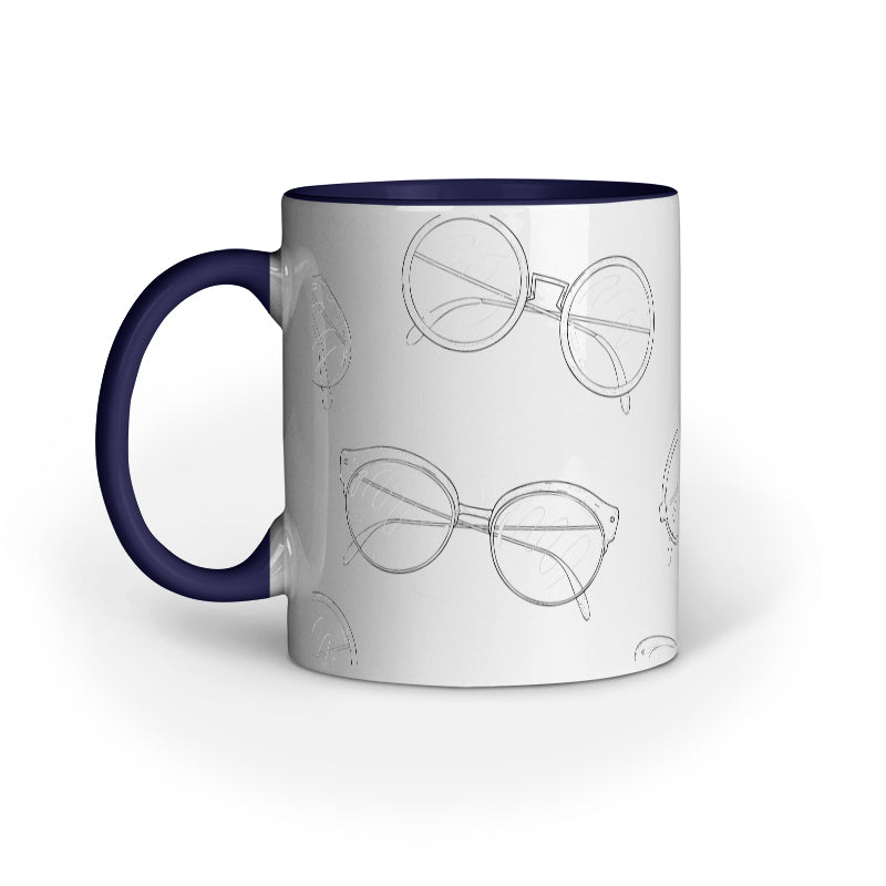 Glasses Galore Design Mug: Sip in Style and Sophistication