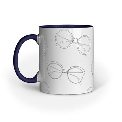 Glasses Galore Design Mug: Sip in Style and Sophistication