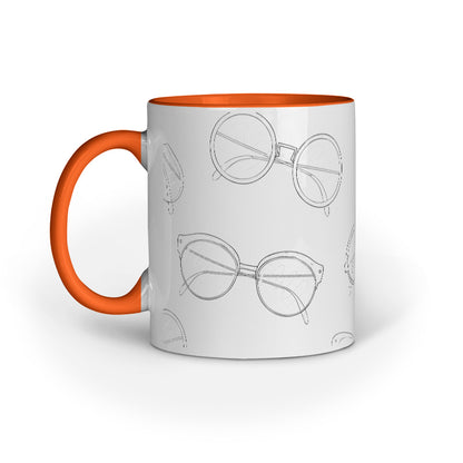 Glasses Galore Design Mug: Sip in Style and Sophistication