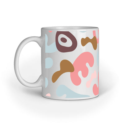 Color Splash Abstract Design Mug: Expressive Drinkware