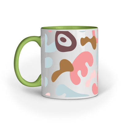 Color Splash Abstract Design Mug: Expressive Drinkware