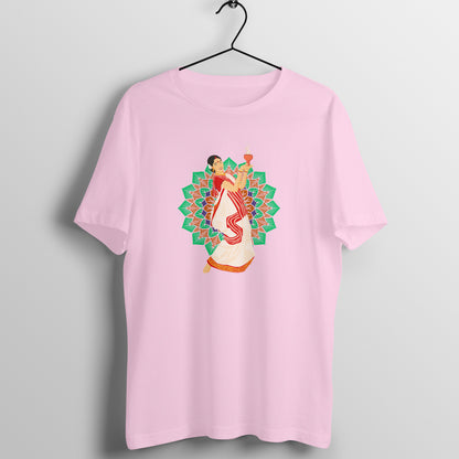 Traditional Durga Puja Dance Men's Printed T-Shirt - Festive Elegance