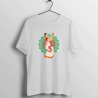 Traditional Durga Puja Dance Men's Printed T-Shirt - Festive Elegance