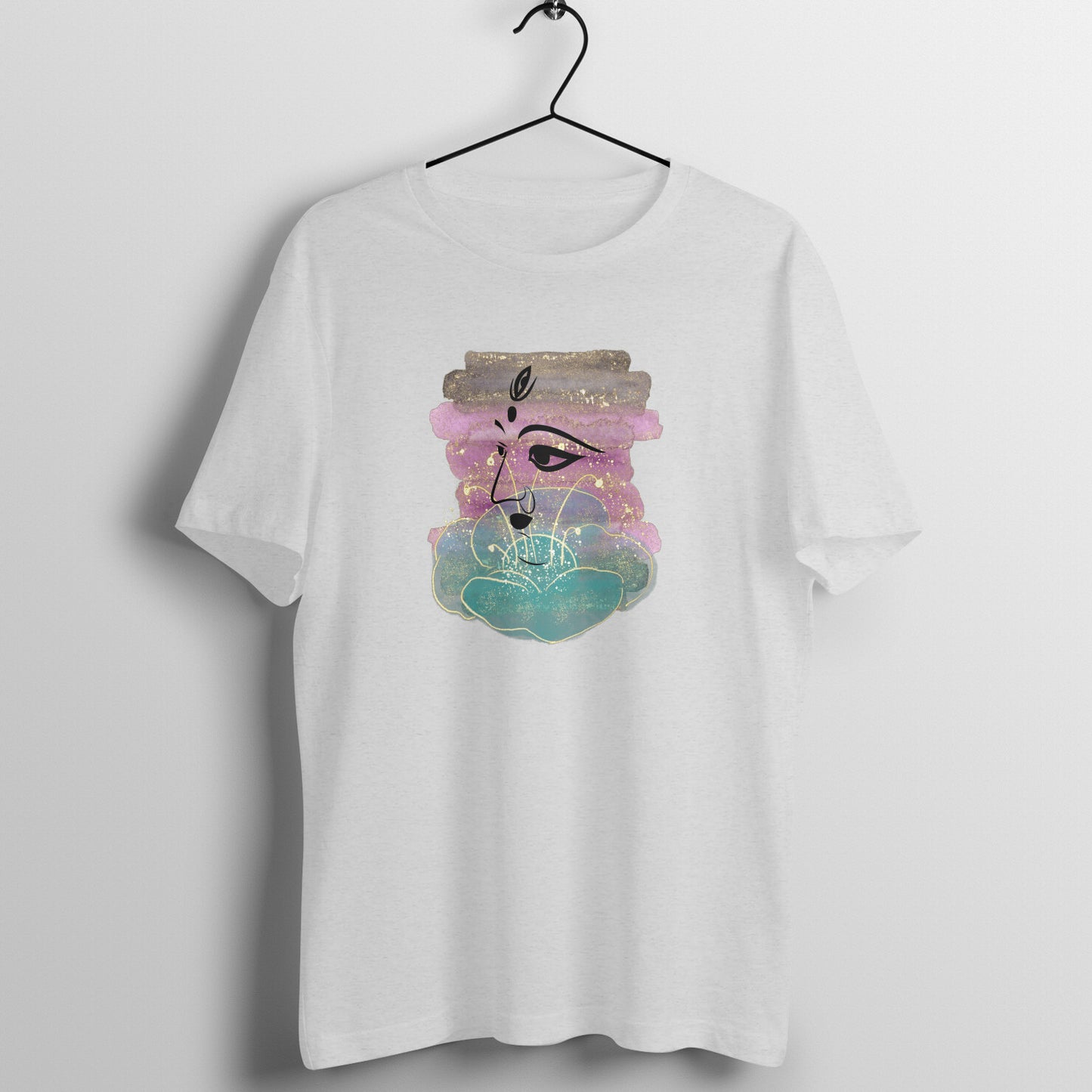 Omnipresent Goddess Durga Men's T-Shirt - Across 3 Realms Design