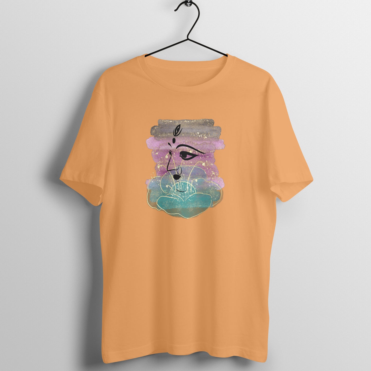 Omnipresent Goddess Durga Men's T-Shirt - Across 3 Realms Design