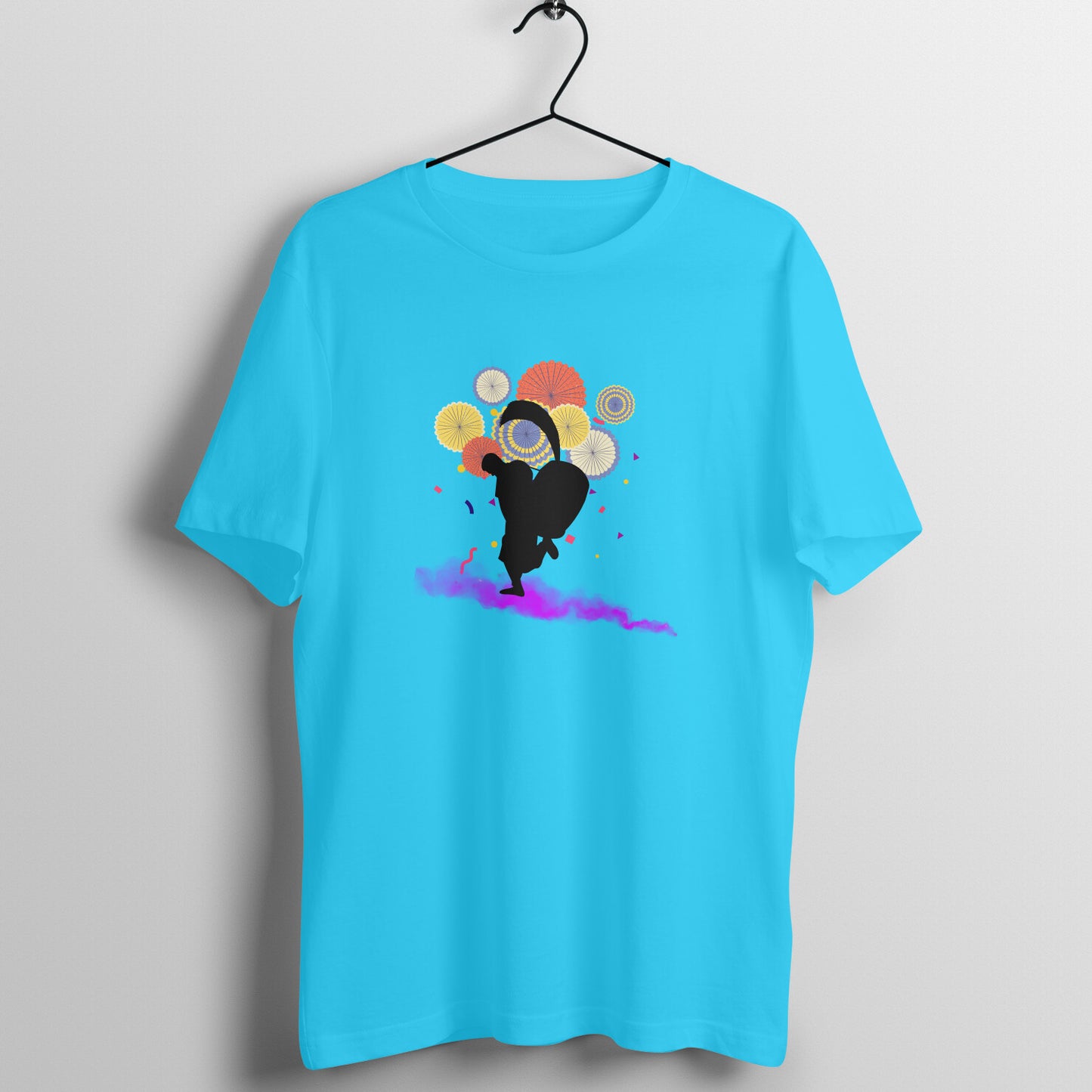 Dhaki Dance Men's T-Shirt - Celebrate Durga Puja in Style