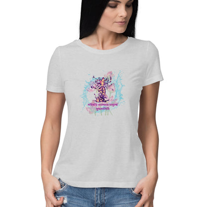 Durga Goddess Women's Empowerment Printed T-Shirt - Ignite Your Fire