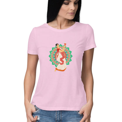 Traditional Dance Durga Puja Women's Printed T-Shirt - Festival Vibes