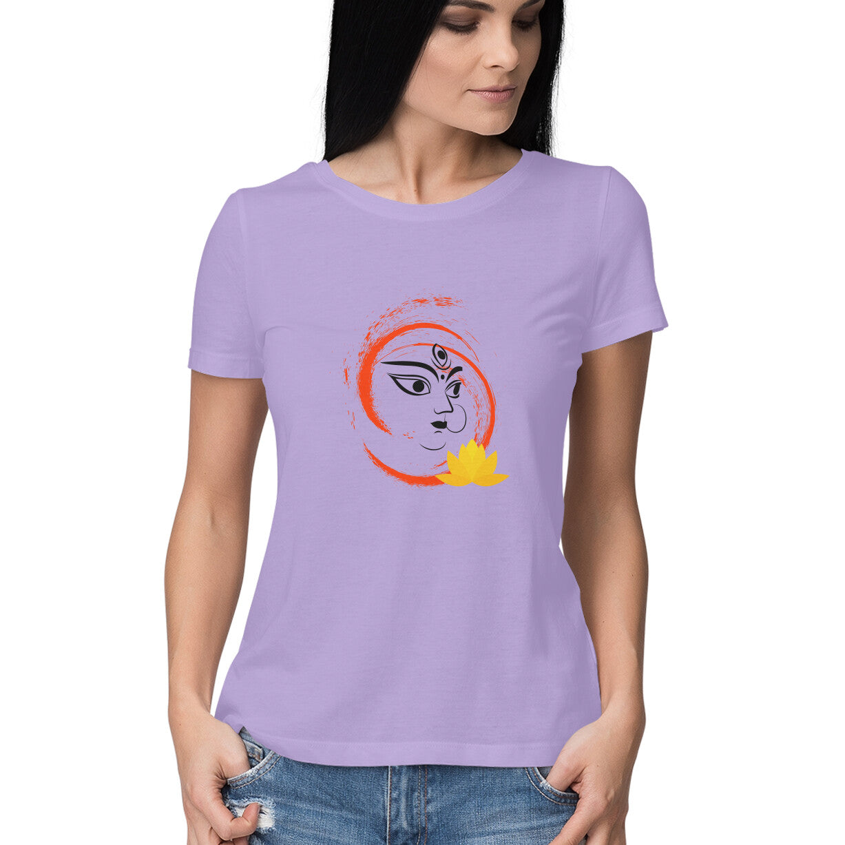 Powerful Mother Goddess Women's T-Shirt - Circle of Life Design