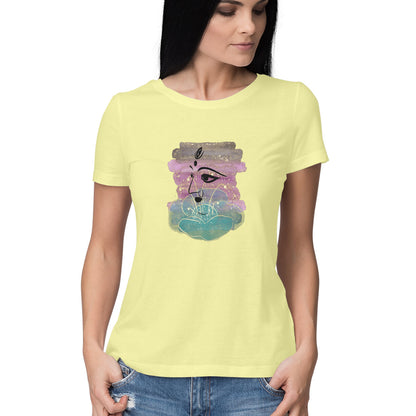 Omnipresent Goddess Durga Women's T-Shirt - Across 3 Realms Design