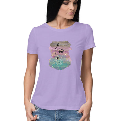 Omnipresent Goddess Durga Women's T-Shirt - Across 3 Realms Design