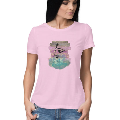 Omnipresent Goddess Durga Women's T-Shirt - Across 3 Realms Design