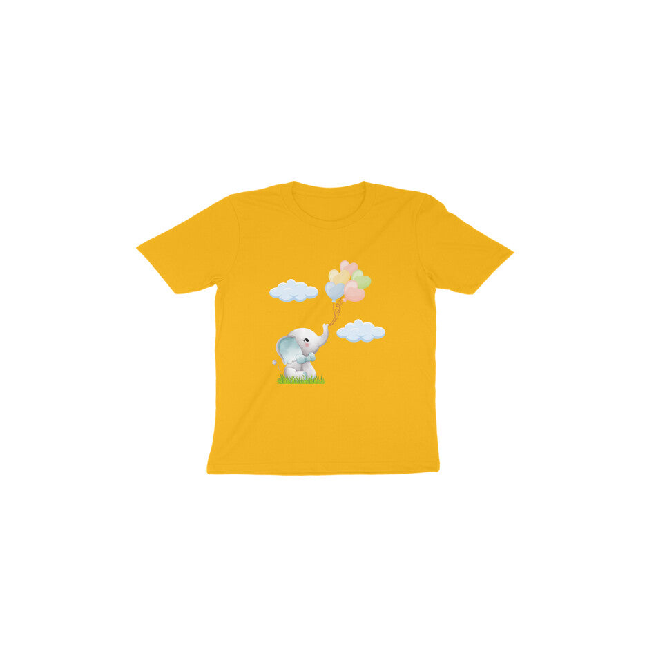 Adorable Elephant Toddler Tee: Playful Balloon Adventures