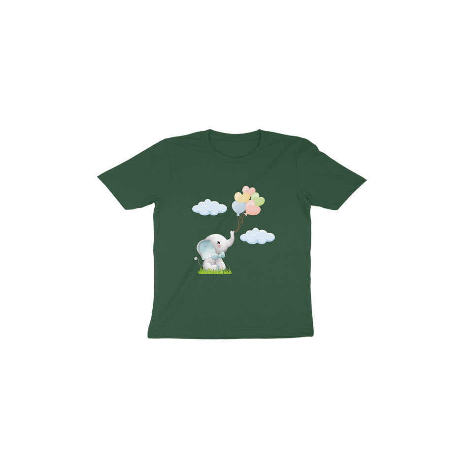 Adorable Elephant Toddler Tee: Playful Balloon Adventures