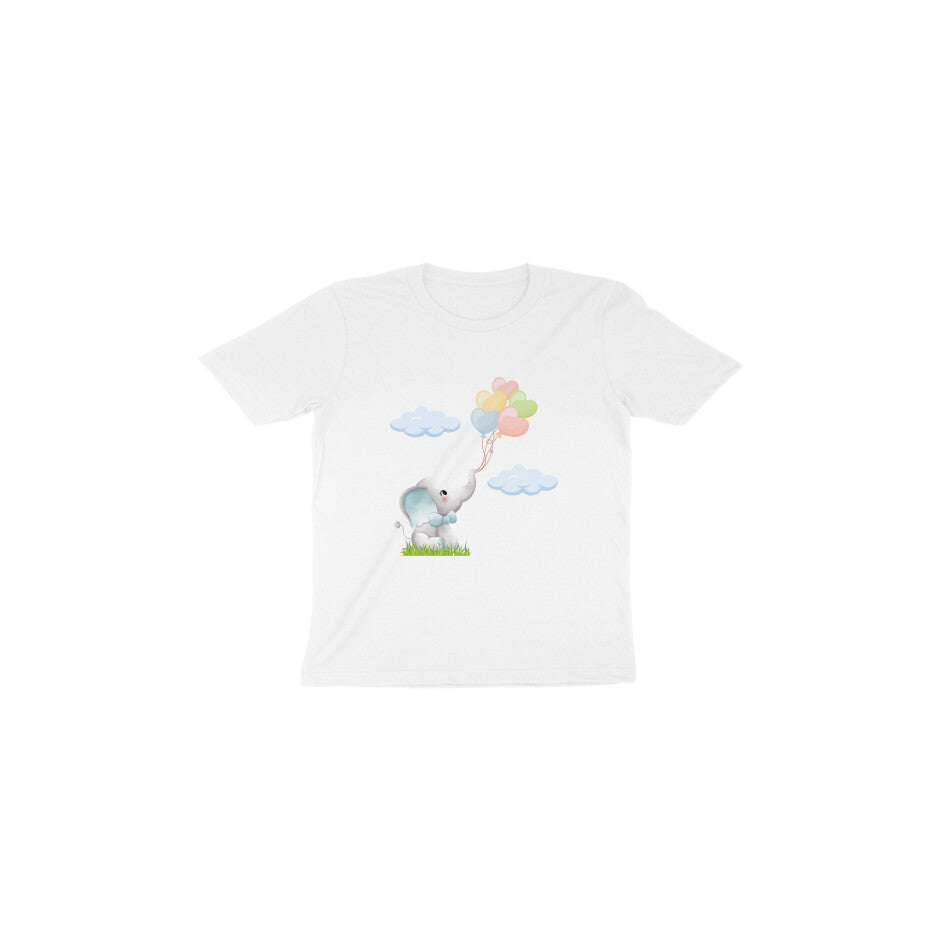 Adorable Elephant Toddler Tee: Playful Balloon Adventures