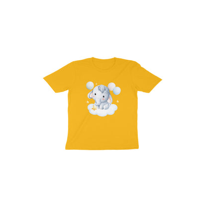 Adorable Baby Elephant and Balloons Toddler Tee