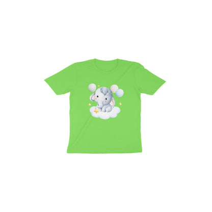 Adorable Baby Elephant and Balloons Toddler Tee