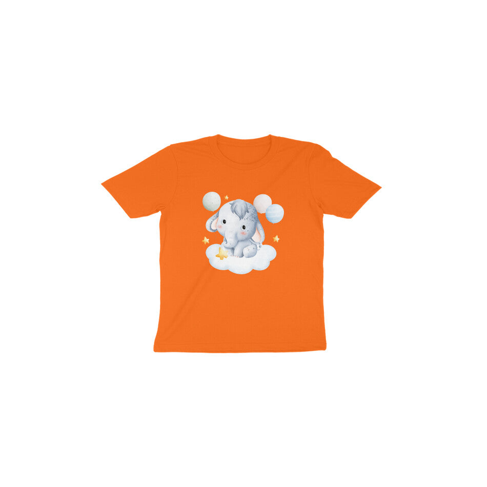 Adorable Baby Elephant and Balloons Toddler Tee